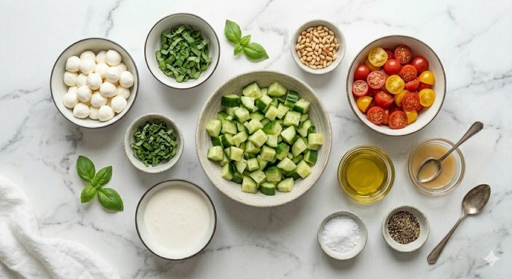Cucumber Caprese Salad Recipe