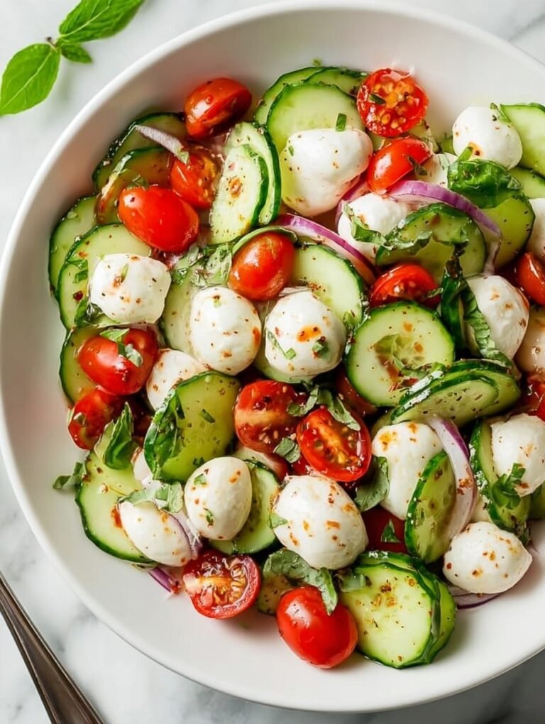 Cucumber Caprese Salad