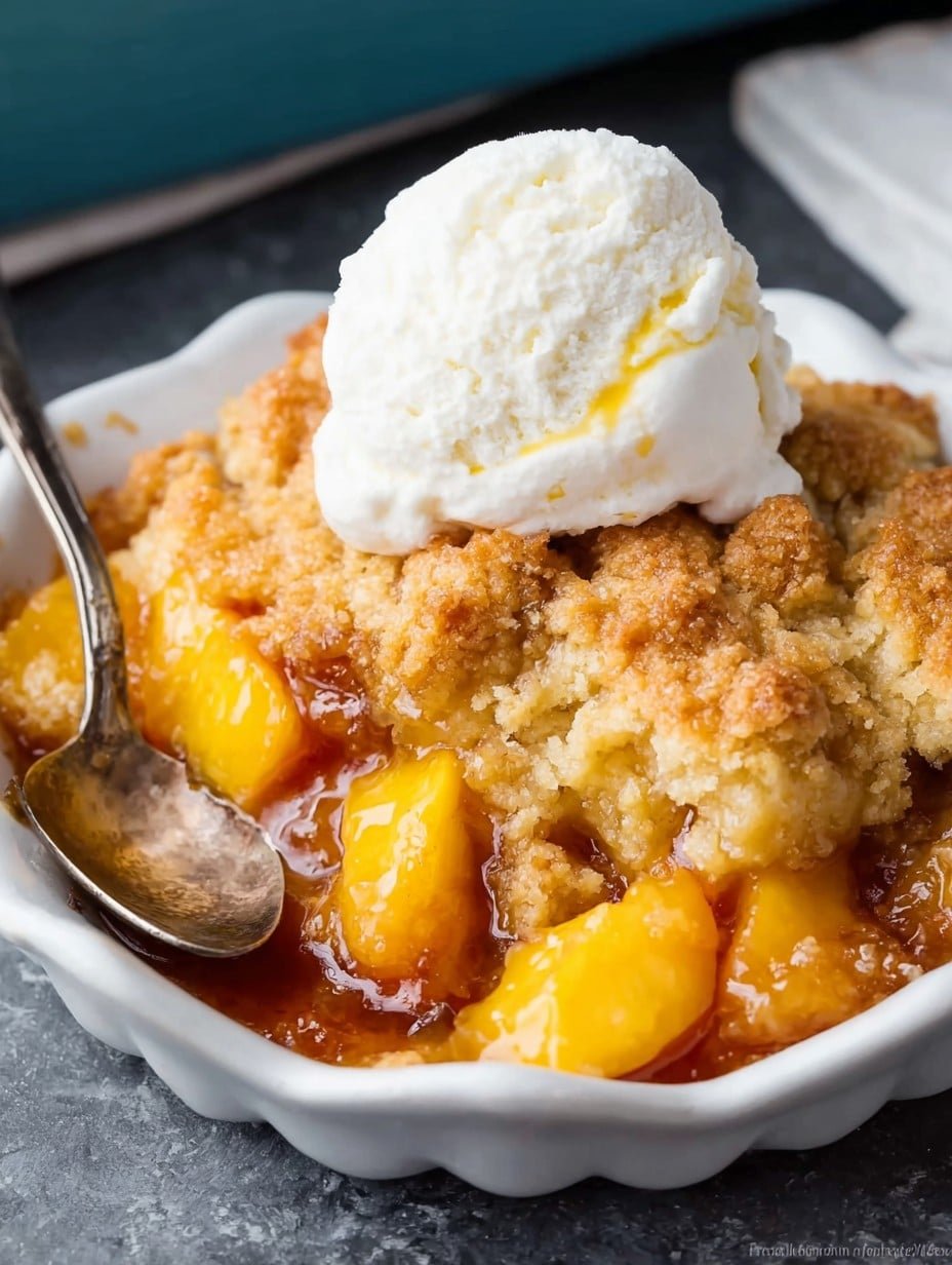 Easy Peach Cobbler Recipe