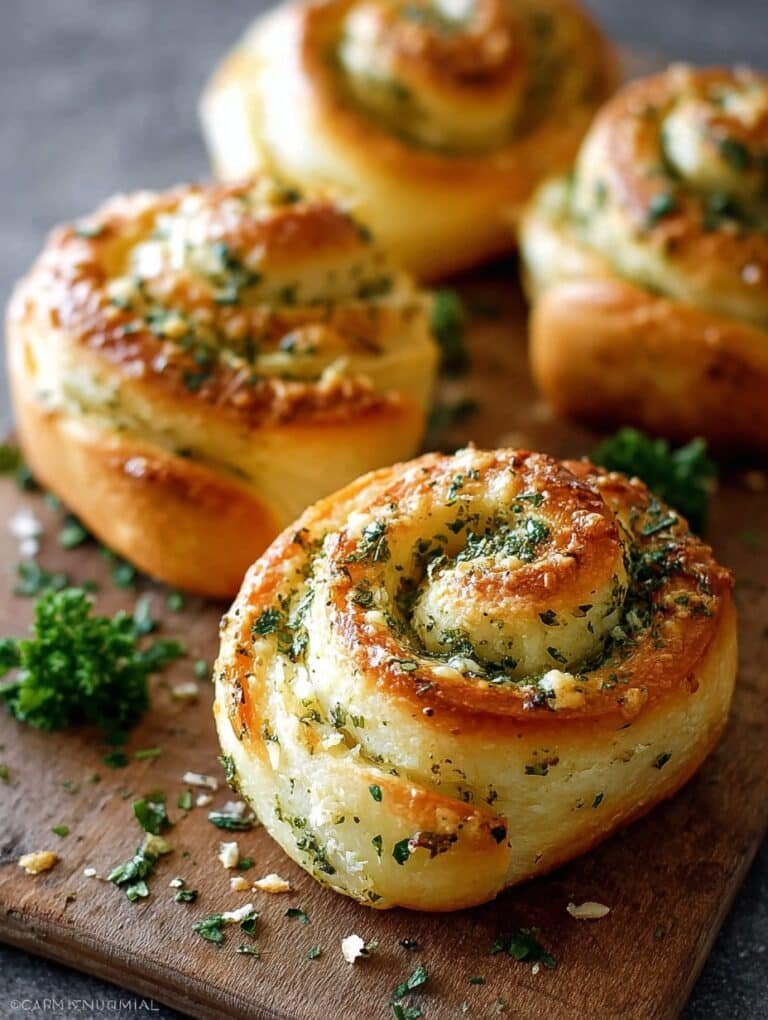Herb Garlic Swirl Rolls