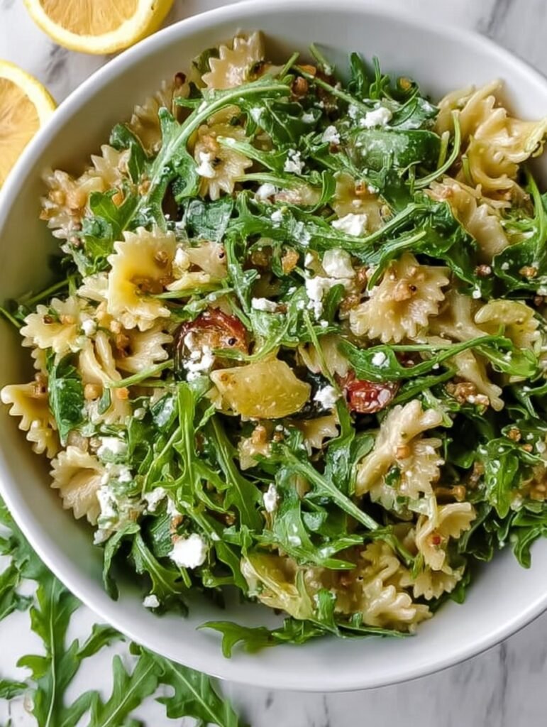 Lemon Arugula Pasta Salad Recipe