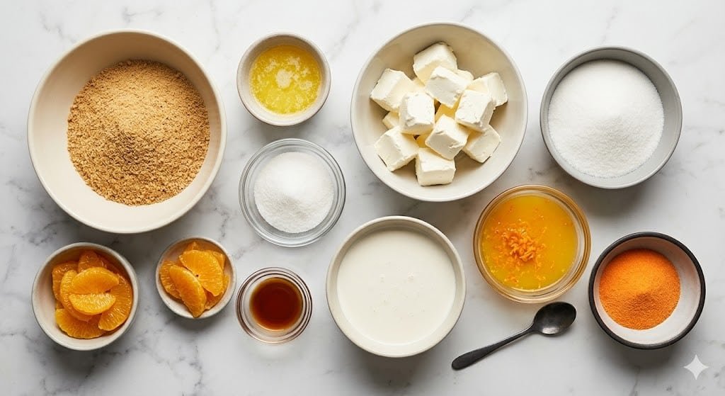 No-Bake Orange Creamsicle Cheesecake