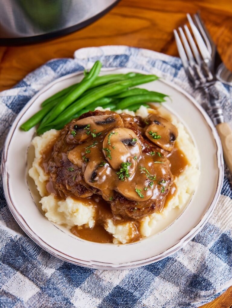 Slow Cooker Salisbury Steak
