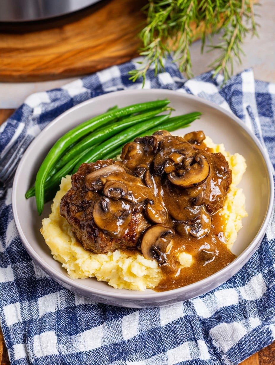 Slow Cooker Salisbury Steak