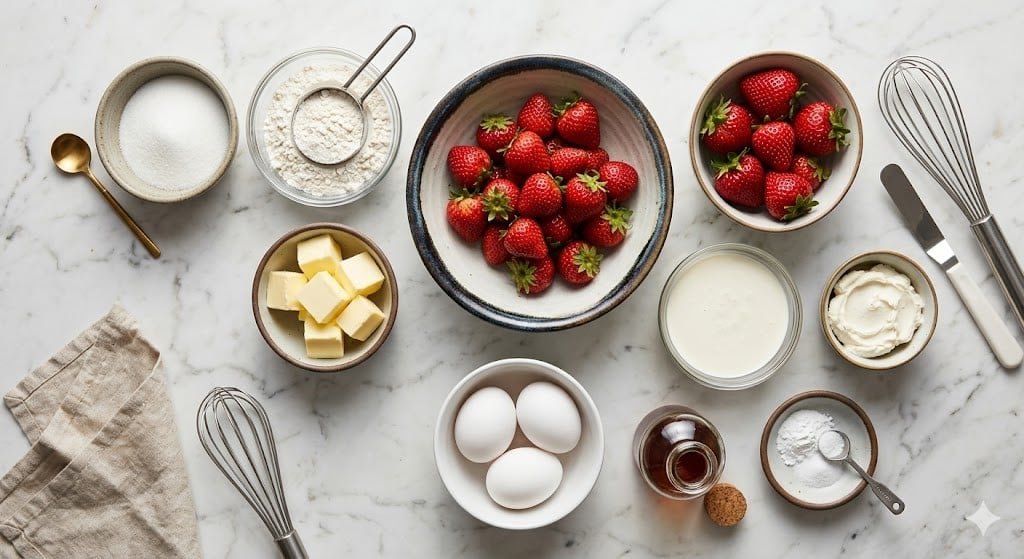 Strawberry Cream Cake