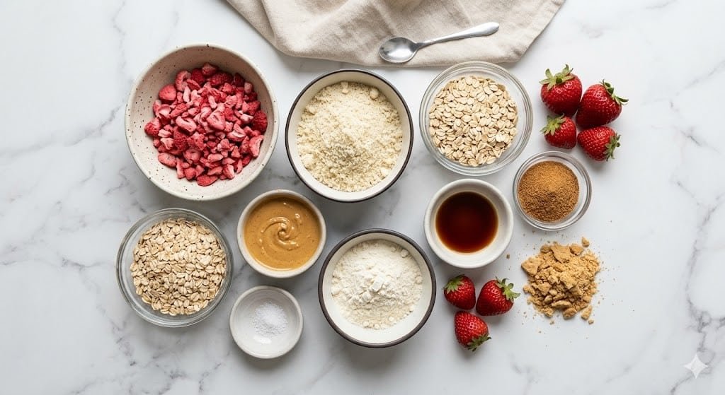Strawberry Shortcake Protein Balls