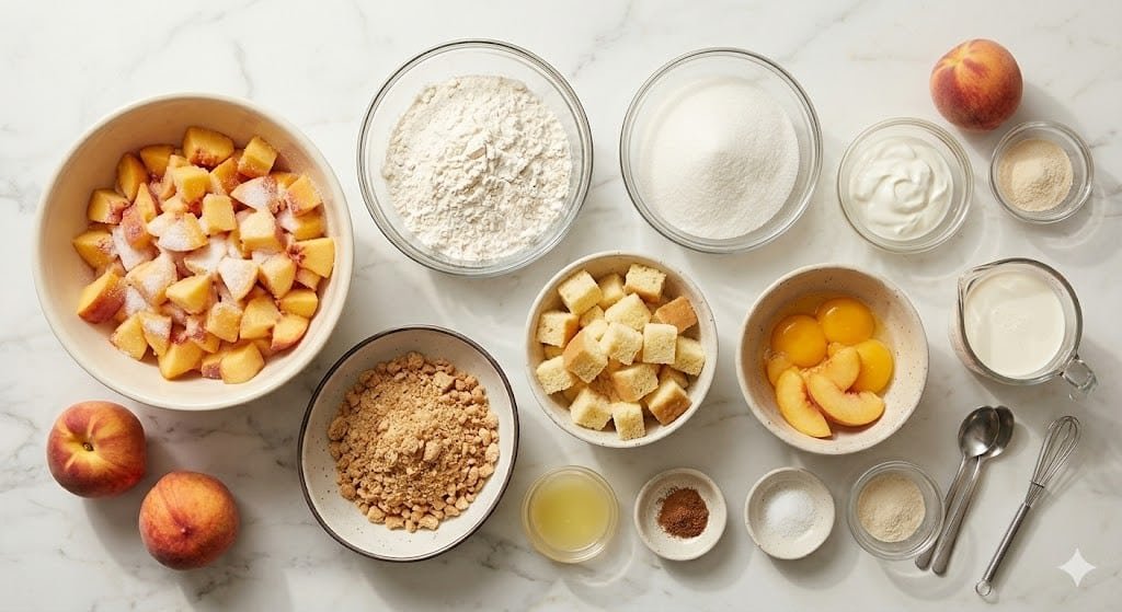 Summer Peach Mousse Trifles