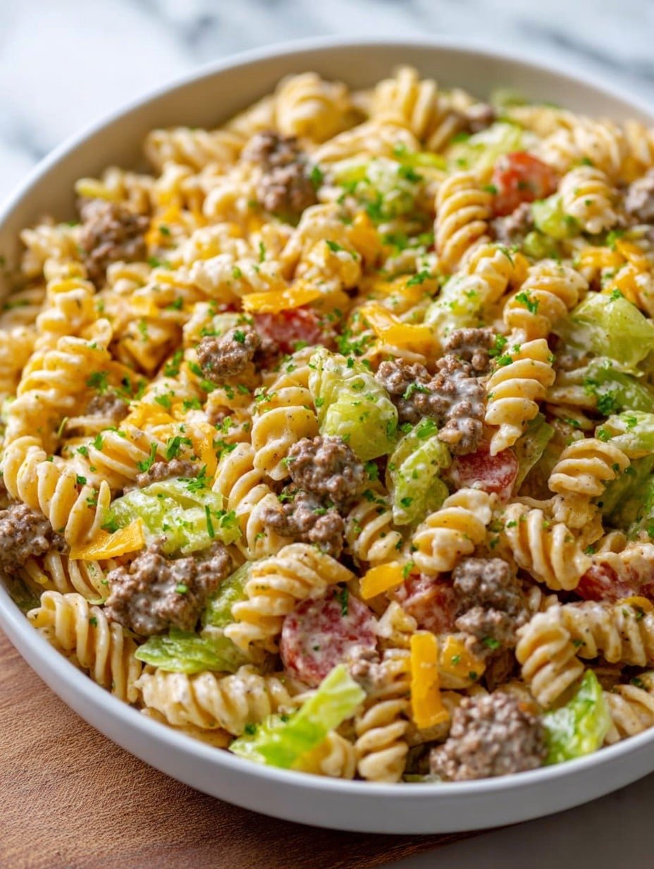 Big Mac Pasta Salad