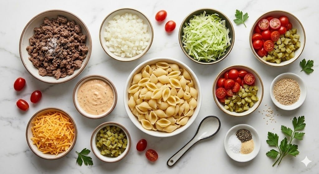Big Mac Pasta Salad