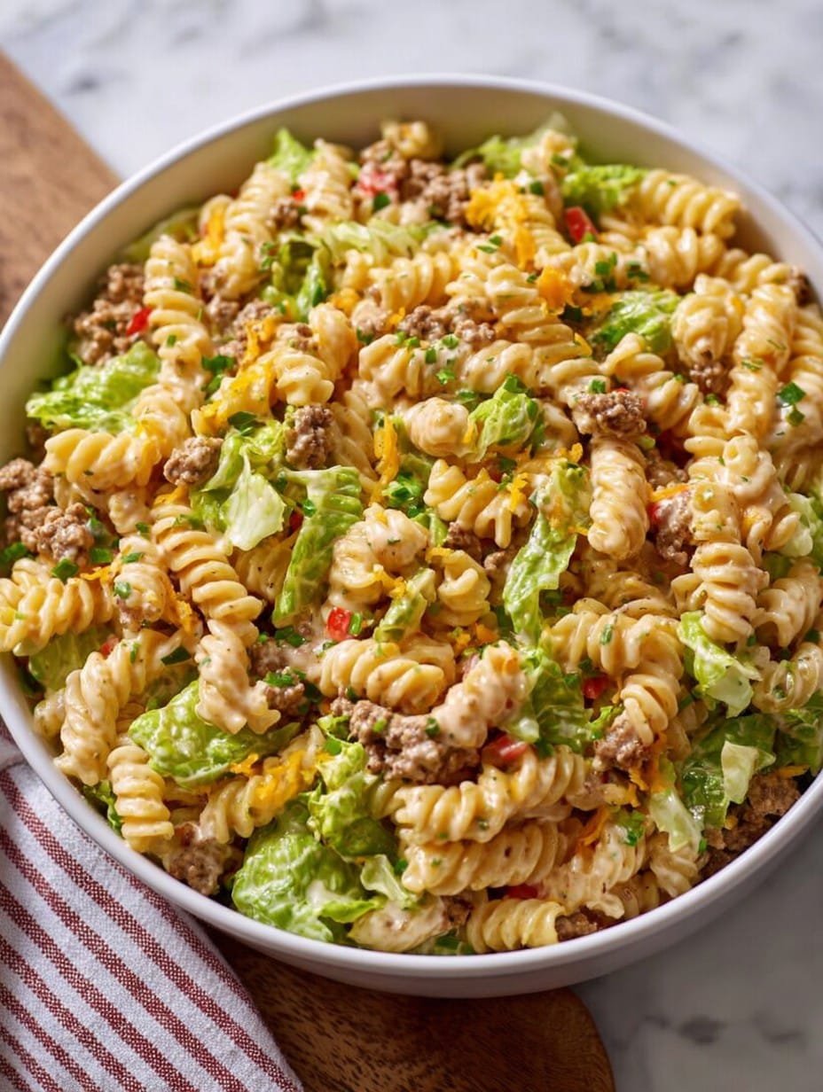Big Mac Pasta Salad