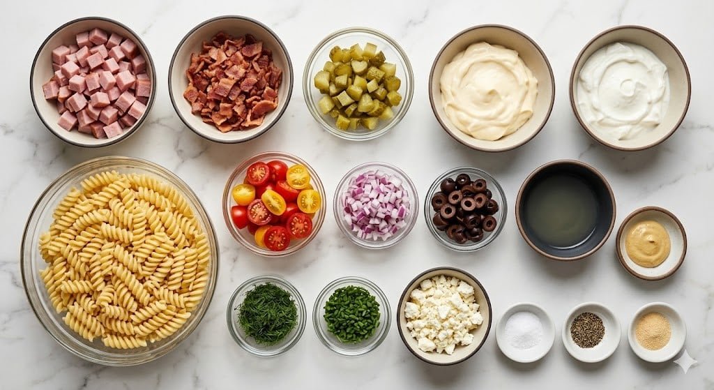 Creamy Pasta Salad Bliss – Your Go-To Summer Side Dish!