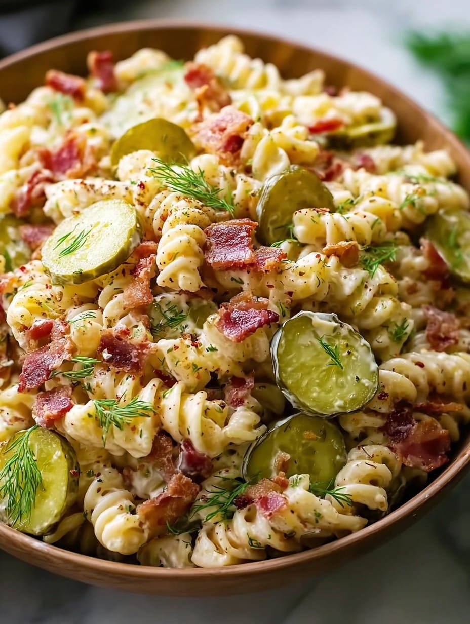 Dill Pickle Bacon Pasta Salad That Will Wow Your Taste Buds Recipe