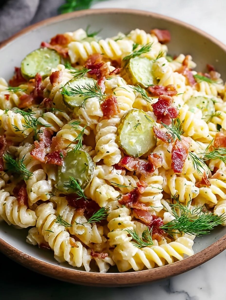 Dill Pickle Bacon Pasta Salad That Will Wow Your Taste Buds Recipe