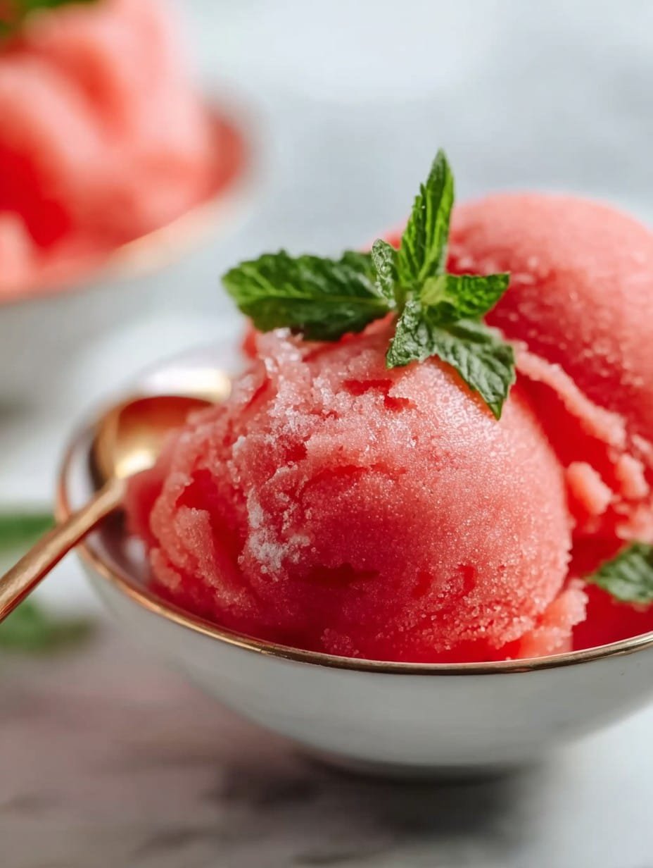 Easy Watermelon Sorbet