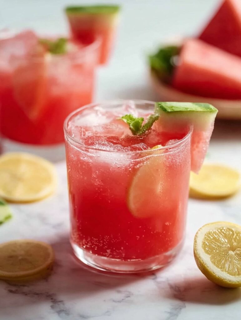 Non-alcoholic watermelon drink