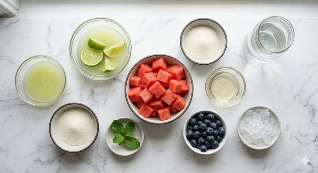 Non-alcoholic watermelon drink