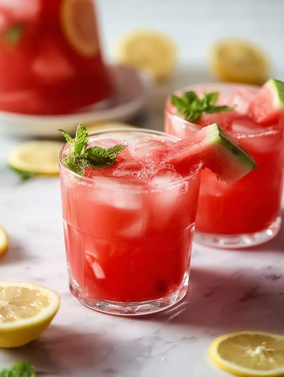 Non-alcoholic watermelon drink