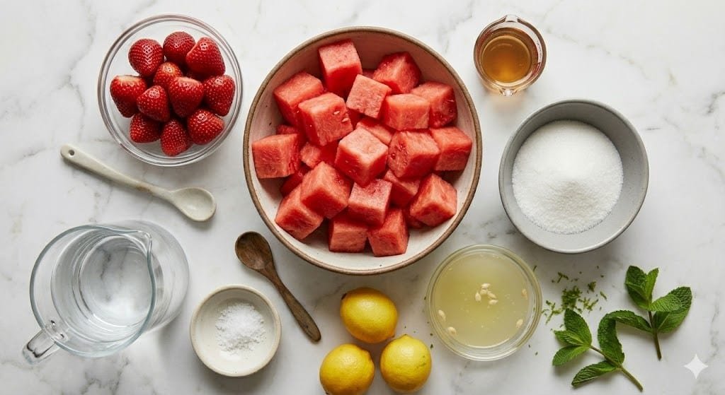 Strawberry Watermelon Lemonade