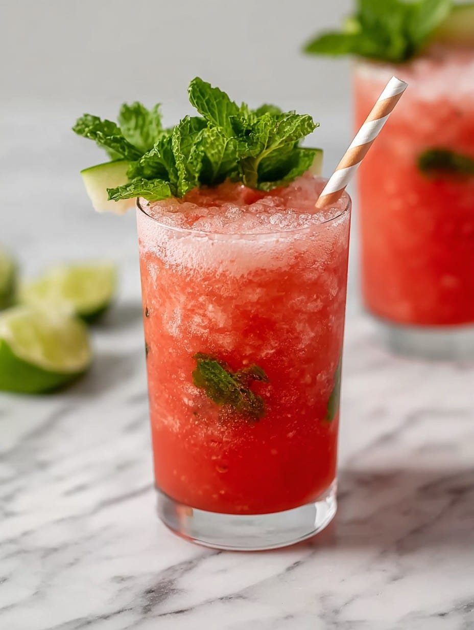 Watermelon Mint Mojito Mocktail