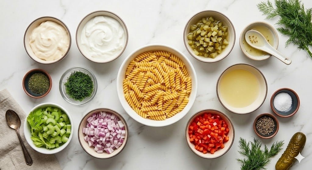 Zesty Simple Dill Pickle Pasta Salad for Summer Fun